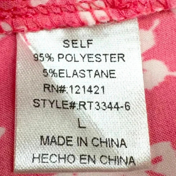 Ellison Women's Pink Floral Button-Up Shirt Size L Long Sleeve Butterfly… - Picture 4 of 4